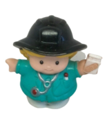Fisher Price Mattel Little People Paramedic EMT Nurse Fireman Hat 2001 - £5.49 GBP