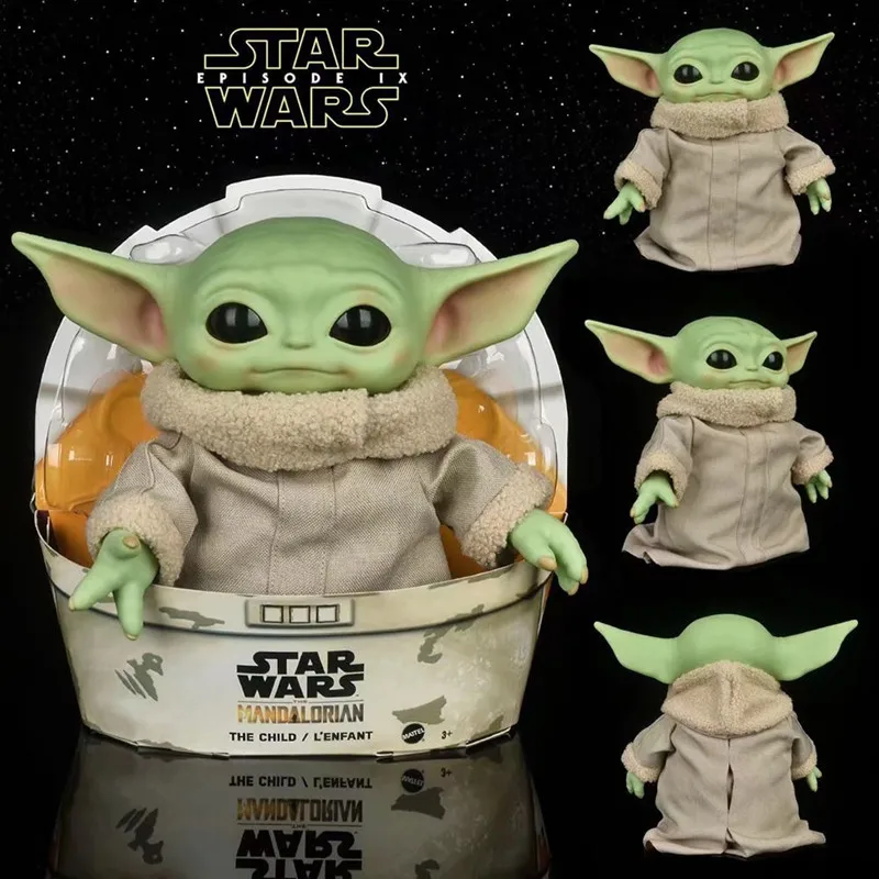 Marvel Star Wars Yoda Baby Action Figure Kawaii Yoda Plush Doll Toy Doll - £31.86 GBP+