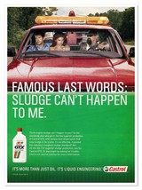 Castrol GTX Motor Oil Famous Last Words 2007 Full-Page Print Magazine Ad - £7.75 GBP