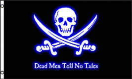 Dead Men Tell No Tales Pirate Flag 2X3 Feet Skull Crossed Swords 2&#39;X3&#39; F1009 - £11.98 GBP