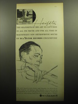 1958 RCA Victor Records Album Ad - Tschaikowsky Violin Concerto Heifetz Reiner  - £14.53 GBP