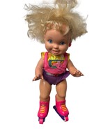 Vintage 1990s TYCO CALIFORNIA ROLLER BABY Roller Skating Baby Doll Blond... - $34.32 CAD