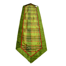 Melrose Table Runner Taffeta Green Plaid 16x72 inches - £11.44 GBP