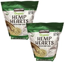 2 Packs Kirkland Signature USDA Organic Hemp Hearts Shelled Seeds, 32 Ounce - £32.14 GBP