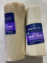 (2) Barkworthies Stuffed Beef Bone With Bacon &amp; Cheese Flavor 5-6” Bone ... - £12.46 GBP