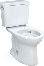 The Toto Drake Two-Piece Elongated 1.6 Gpf Tornado Flush Toilet With Cefiontect, - £260.74 GBP