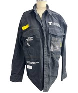 A Bathing Ape AAPE Somewhere in the AAPE Black Cotton Button Down Shirt ... - $123.74