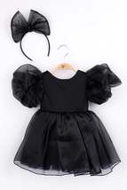 Black Crown Organza Girl&#39;s Party Dress - Carlene - £62.38 GBP