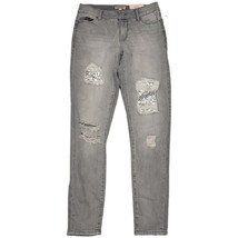 Juicy Couture Women&#39;s Jeans 2 Gray Flaunt It Distressed Sequin Mid Rise ... - £19.60 GBP