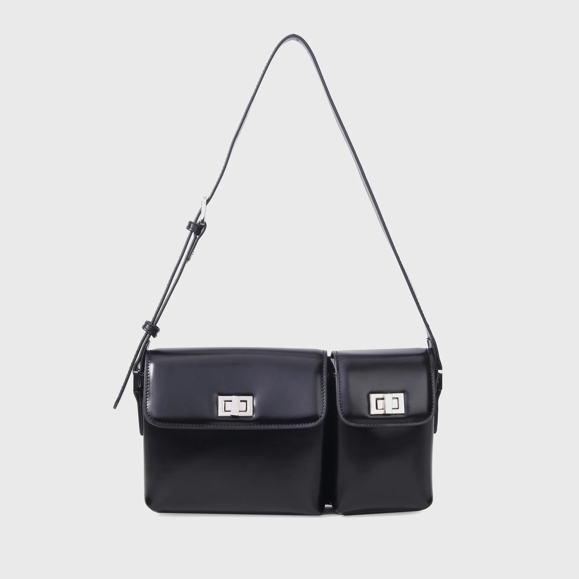 Niche Double-pocket Designer Bags Envelope Messenger Handbags Composite Bag Cowh - £93.33 GBP