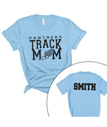 Custom Personalized Glitter Track Mom Team Design Unisex Soft Jersey T S... - £19.14 GBP+