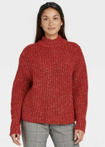 NWT Women&#39;s A New Day Flecked Mock Turtleneck Pullover Sweater Sz Small - £15.56 GBP