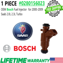 OEM BOSCH x1 Fuel Injector for 2000-2009 Saab 9-5 2.3L I4 Turbo #0280156023 - £37.58 GBP
