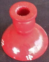 Lovely Wooden Mini Candlestick Holder – Hand Painted – Sweden – CUTE PIE... - $8.90