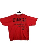 Cinch Jeans Spellout Western Rodeo T-Shirt Mens XXL Cowboy Red COOL Tee 2XL - £16.32 GBP