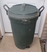 Lot Of 2 Plastic Garbage Cans w Wheels - $55.00