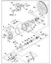 2545 Crank Shaft Assembly with Bearing 32294431 Ingersoll Rand  refer #33 inpic - $379.50