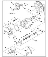 2545 Crank Shaft Assembly with Bearing 32294431 Ingersoll Rand  refer #3... - $379.50