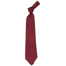 Burberry Necktie Red Chain Link Silk 3.5&quot; wide Burberry&#39;s Mens Tie Neck Tie - $60.59