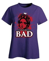 Kellyww It&#39;s Fun Being Bad - Ladies T-Shirt Purple - £26.26 GBP