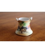Vtg Toothpick Holder Hand Painted Landscape Design Meito China Made Japa... - $12.95