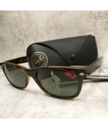 Ray-Ban Brown Tortoise New Wayfarer Sunglasses w/Case RB2132 902 55-18-1... - $1,399.16 MXN