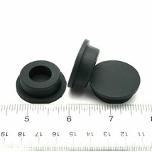 25mm Hole Plugs Black Silicon Rubber Push In Compression Stem 32mm Top Flange - £9.78 GBP+