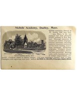 Nichols Academy Dudley Massachusetts 1894 Advertisement Victorian 3 ADBN1kk - €17,20 EUR