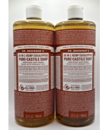 2x Dr. Bronner’s 18-in-1 Hemp Eucalyptus Pure-Castile Soap 32 Fl Oz - $43.75