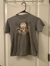 Outer Banks NC Boys Skull Print Short Sleeve Shirt Crew Neck Unknown Size - $27.94
