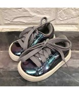 Puma Basket Classic Holo purple hologram Baby shoes sneakers size 4c - $716.26 MXN
