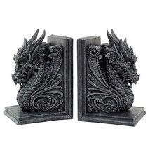 Dragons Medieval Bookend Set Book Ends - $57.40