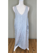 tea n rose NWT women’s Tencel Cotton sleeveless midi dress size S blue L9 - £17.60 GBP