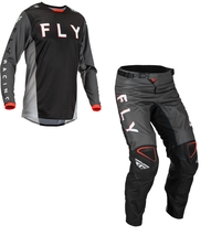 New Fly Racing Kinetic Kore Black Grey Dirt Bike Adult MX Motocross Moto Gear - £129.29 GBP
