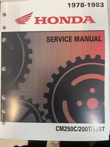 1978 1979 1980 1981 1982 1983 Honda Twinstar CM185T CM200T CM250C Manual Serv... - £103.90 GBP