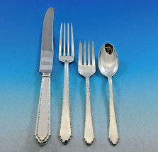 William &amp; Mary by Lunt Sterling Silver Flatware Set for 8 Service 35 Pieces - £1,325.92 GBP