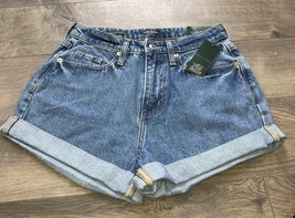 Wild Fable Blue Denim Size 0 Shorts Mom Shorts 0/25 Waist NWT “Happy” Em... - $9.42