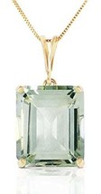 Genuine Prestolite Pendant Large Green Amethyst Emerald Cut Pendant Cocktail  - £55.49 GBP