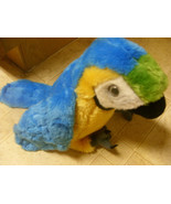 Wild Republic Macaw Parrot 11” Plush Blue Yellow Green Stuffed bird - £9.47 GBP