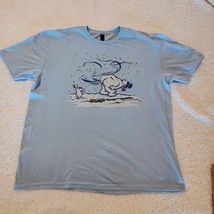 &quot;Frosty&#39;s Winter Wonderland&quot; Men&#39;s 2XL baby blue T-shirt - $23.38