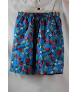 NWT Dumoldpa Men&#39;s Mesh Blue Pineapple 34-36 Drawstring  - €12,40 EUR