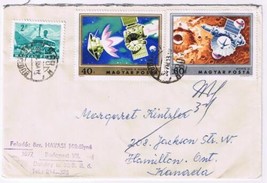 Stamps Art Hungary Envelope Budapest Utban A Mars Fele &amp; Mars 2 - $3.95