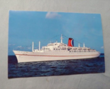 1980s The Fun Ship Mardi Gras Ocean Liner Cruise Ship Postcard - $5.89