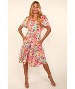 Haptics Tiered Floral Midi Dress with Pockets - $66.11 CAD