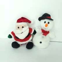 Ty Snowman Snowball And Santa Lot Of 2 Stuffed Animal Plush Toys Christm... - $19.79