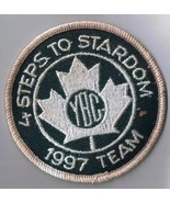 Youth Bowling Canada YBC 4 Steps To Stardom 1997 Team Sew On Patch 3&quot; Di... - £5.42 GBP