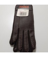 Wells Lamont Warm Hands Ladies Teens Small Medium Brown Gloves Topstitched - £8.12 GBP