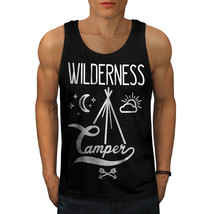 Wellcoda Wild Camper Moon Mens Tank Top, Adventure Active Sports Shirt - £14.82 GBP+