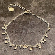 Y2K 2000s Claire’s Silver Tone Crystal Dainty Bracelet - £9.28 GBP