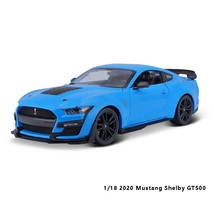 1:18 2020 Ford Mustang Shelby GT500 Alloy Car Model Static Die Casting A - £78.23 GBP